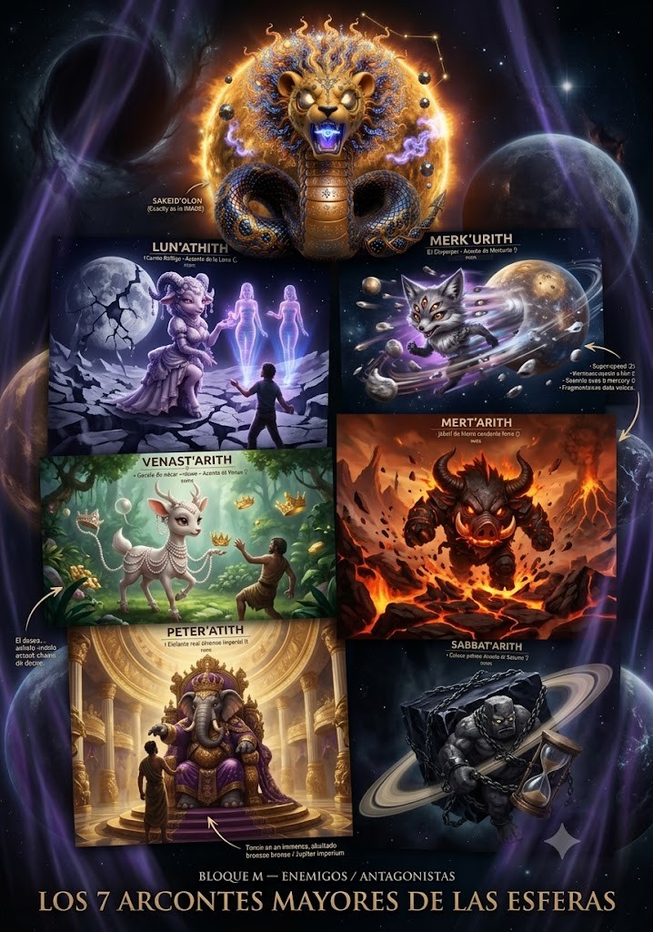 Los 7 Arcontes Mayores de las Esferas